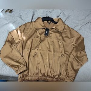 Express Light Brown Satin Jacket